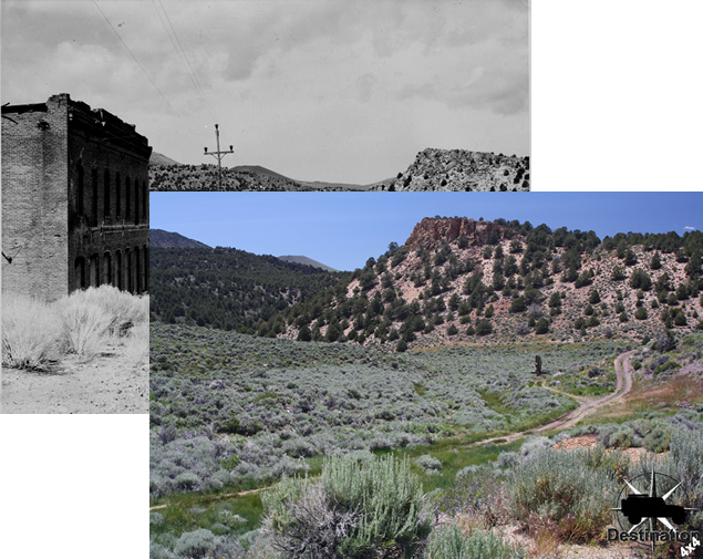 Photographic landscape comparison between our trip and a historical photograph.